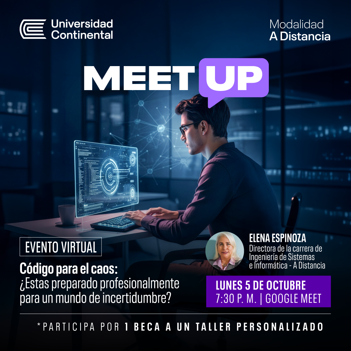 Charla Virtual: “Código para el caos: ¿estas preparado profesionalmente para un mundo de incertidumbre?”